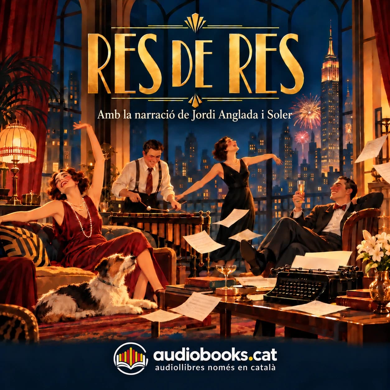 Portada de Res de res, amb la narració de Jordi Anglada i Soler